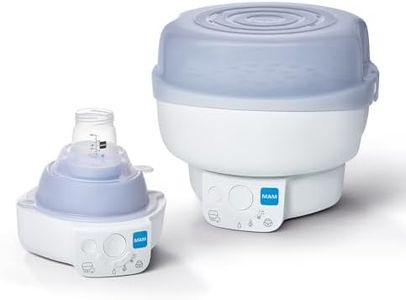 MAM Stérilisateur électrique et chauffant pour biberons express, capacité jusqu'à 6 biberons, comprend : 1 biberon anti-colique 160 ml et tétine originale Start 0-2 mois