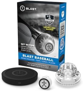 Blast Baseball - Swing Analyzer (Sensor) Advanced Player Development for Every Level, Analyzes Swings, Tracks Metrics, Video Capture Creates Highlights, 3D Swing Tracer, App Enabled, Real Time Results