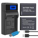 CITYORK 2 Pack BP70A Battery and Charger Set, Battery Replacement for Samsung Part NO: BP-70A, BP-70EP, EA-BP70A, SLB-70A, AQ100, DV100, DV101, DV150, DV150F, DV90