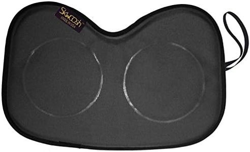 Skwoosh Dragon Boat AGP Gel Pad for Rowing, Sculling, Sweep, Concept2, Ergo Training, WaterRower | Made in USA (Black)