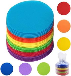 Carpet Spots Hook and Loop Circles Carpet Floor Spots Rug Markers for Teacher Classroom Student Kid Preschool Kindergarten Coaches with Storage Bag Set 30 Pack (30 Pack)