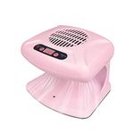 Air Nail Dryer with Automatic Sensor, 300W Timing Air Nail Fan Blow Dryer for Both Hands and Feet, Warm & Cool Wind Blower Dryer for Regular Nail Polish, Home and Salon Use No Harmful (Pink)