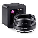 K&F Concept Lens Mount Adapter T2-EOS R Manual Focus Compatible with T-Mount (T/T-2) Screw Mount SLR Lens to Canon EOS R Mount Camera Body