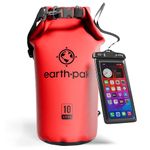 Earth Pak -Waterproof Dry Bag - Roll Top Dry Compression Sack Keeps Gear Dry for Kayaking, Beach, Rafting, Boating, Hiking, Camping and Fishing with Waterproof Phone Case