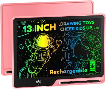 POPERFUN 13-Inch LCD Writing Tablet – Pink Electronic Drawing Pad