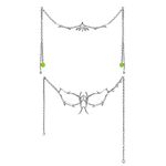 WDLYAN 2PCS Cyber-Punk Masquerade Mask for Man Women,Party Prom Metal Mask Liquid Irregular Fluid Face Accessories (Mask Set 1)