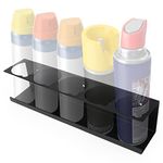 RealPlus Aerosol Spray Can Holder Rack Organizer 5-Can Spray Bottle Holder Wall Mounted Heavy Duty Steel Storage Rack for Garage Workspace