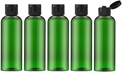 LISAPACK 3.4 oz Travel Bottles for Toiletries, Plastic Travel Size Containers for Shampoo Conditioner TSA Approved, Empty Small Squeeze for Lotion, Leak Proof Mini Liquid Tube for Refillable Green