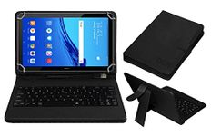 Acm USB Keyboard Case Compatible with Huawei Mediapad T5 Tablet Cover Stand Study Gaming Direct Plug & Play - Black