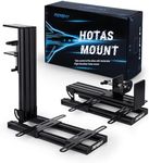 Reashy Hotas Mount, Joystick Mount, Aluminum Flight Stick Desk Mount for Logitech X56, X52, X52 Pro, Thrustmaster T.1600M, TCA, T.Flight Hotas One, 4, X, Airbus, VKB Gladiator Nxt (Black)