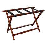 Casual Home Heavy Duty 30" Extra Wide Luggage Rack, Walnut (New)