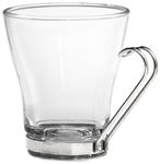 Bormioli Rocco Oslo Cappuccino Glass Cups, Clear, 8 Ounces (4 Pieces)