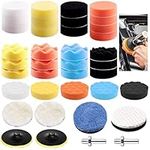 Polishing Pads 38pcs, Car Polishing Pads for Drill, Sponge Wool Polishing Waxing Buffing Pads Kit for Auto Car Polishers, Car Polishing