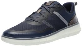 Cole Haan Mens Generation Zerogrand Textured Sneaker, Navy/Truffle/Ivory, 11-M US