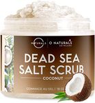 O Naturals Ultra Hydrating Coconut Body Scrub With Dead Sea Salt - Skin Smoothing Exfoliating Scrub, Face Scrub & Foot Scrub - Body Scrub Exfoliator/Body Exfoliator