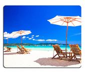 Luxlady Mousepad Beach Chairs