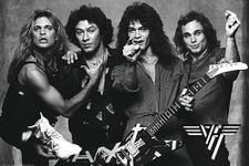 BUY ART FOR LESS Officially Licensed Van Halen Black And White Full Band 24 x 36 Inch Art Poster - Decorative Print - Poster Paper - Ready to Frame