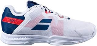 Babolat Men's SFX3 All Court Tennis Shoes, White/Estate Blue, 10.5 UK