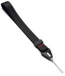 Ringke Hand Strap Designed for Cell Phone Cases, Keys, Cameras & ID QuikCatch Lanyard Adjustable String - Black