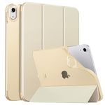 MoKo Case for New iPad 10th Generation Case 2022, iPad 10.9 Case with Soft TPU Translucent Frosted Back Cover, Slim Shell Stand Case with Auto Wake/Sleep, Support Touch ID, Champagne Gold