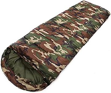 Inditradition Ultralight Camping Sleeping Bag for Adults | Waterproof, All Season Compatible, Military Camouflage Design (6.5 Feet)