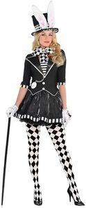 AMSCAN Dark Mad Hatter Halloween Costume for Women, Large, with Included Accessories