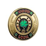 Poker Card Guard Coin Collectibles Table Games Poker - Good Luck, Las Vegas, Poker Accessories, Pot Committed, Shark, Donkeys, Quees, Ace King Lucky Coin