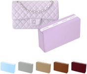 KINGS IN BAG Classic Flap Jumbo28 Pillow Insert, Lightweight Luxury Bag Shaper Compatible with Chanel Classic Flap Bag, Soft Purse Inner Pillow with Memory Foam for Handbag Storage(Plum, CF Jumbo)