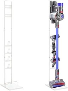 OUTBROS Supporto per Aspirapolvere,Compatibile per Dyson V15 V12 V11 V10 V8 V7 V6,Staffa di Stoccaggio in Metallo Accessori,Supporto per Accessori di aggancio per aspirapolvere,Bianco
