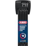 ABUS Bordo 6000C LED Folding Lock with SH Lock Holder - Foldable Bike Lock with Illuminated Numerical Code - Security Level 10 - Length 90 cm