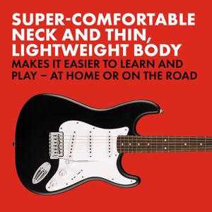 Squier Stratocaster Electric Guitar – Black