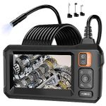 Exrp Borescope Endoscope with Light - IP67 Waterproof, 1080P HD Inspection, 16.5ft Flexible Camera for Men
