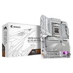 GIGABYTE X870 AORUS ELITE WIFI7 ICE Motherboard - Supports AMD Ryzen 9000 CPUs, 16+2+2 Phases Digital VRM, up to 8000MHz DDR5 (OC), 3xPCIe 5.0, Wi-Fi 7, 2.5GbE LAN, USB 4