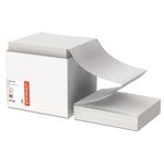 Universal UNV15802 Computer Paper, 20lb, 9-1/2 X 11, Letter Trim Perforations, White (2400 Sheets/Carton)