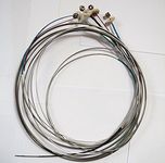 Funion 1 Set Upright Bass String,Double Bass Strings, E D A G, 3/4& 4/4 Size Stainless Steel Material, Metal Nuts
