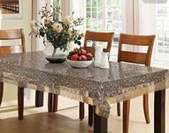 Kuber Industries Table Cover 6 Seater |Dining Table Cloth for Home D?cor | Table Sheet for Dining Area | 60X90 | DTC | Gold