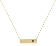 Mud Pie Chelsea Initial Bar Necklace N Bridesmaid Gift, N