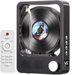 Desktop CD player with speakers, MECHEN CD players for home, Bluetooth CD player with Hi-Fi Stereo Sound,LED Display,Remote Control,Support AUX, Headphone Jack for Home, Kids