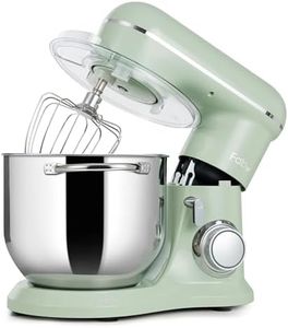 Fab Series by Kitchen in the box Stand Mixer 8L, 1100W Large Capacity Kitchen Mixer for Big Batch Baking, 10-Speed Electric Dough Mixer with Pulse, Tilt-Head Food Mixer for Family Cooking, Green