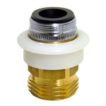 Danco Dishwasher Snap Coupling Adapter, 15/16 in.-27M or 55/64 in.-27F x 3/4 in. GHTM, Brass/Antique Brass (10521)