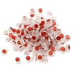 RLECS 50pcs Waterproof Wiring Ethernet Cable Telephone Cord Splice Terminal Red Clear Crimp Connection Terminals K3 Connector 3 Port