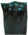 Dark Brown #2 Hair Extensions Clip In Real Remy 6 Piece Set 100% Human Hair Weft (18")