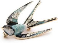 Crystal Swallow Animal Brooch Bird Lapel Pin Badge Women JewelryNice and Deft