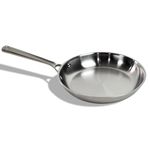 STRATA Carbon Steel Clad Frying Pan Skillet, 3-Ply Carbon Steel Cookware with Aluminum Core, Lightweight (2.4lbs), Even Heating, Stick-Resistant When Seasoned, Versatile & Fast-Heating (10.5 Inch)