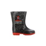 Spiderman Wellies Black Anti slip Rain boots (SP011230, UK Footwear Size System, Little Kid, Numeric, Medium, 12.5)