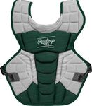 Rawlings | Velo 2.0 Catcher's Chest Protector | Baseball | Adult - 17" | Dark Green/White