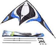 Babyeden Blue Sport Prism Delta Dual-Line Stunt Kite, 84-Inch