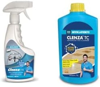 Clenza™ TC Tile Cleaner (1L) & Clenza TS™ Tap & Shower Cleaner(450ml) | Combo Pack | Best Cleaners for tiles and bathroom fittings | Instant results