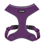 Voyager Aerolite No Pull Mesh Dog Harness with Lightweight, Soft, Breathable, Reflective Stitching, and Adjustable Straps for Walking, Running, Training, Heavy Duty and Durable - Purple, M