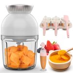 X-Bosak Baby Food Maker - 13 In 1 Baby Food Processor for Fruit Vegetable Meat - 600ML Baby Food Blender with 8 Blades - Baby Shower Gifts Set (White)